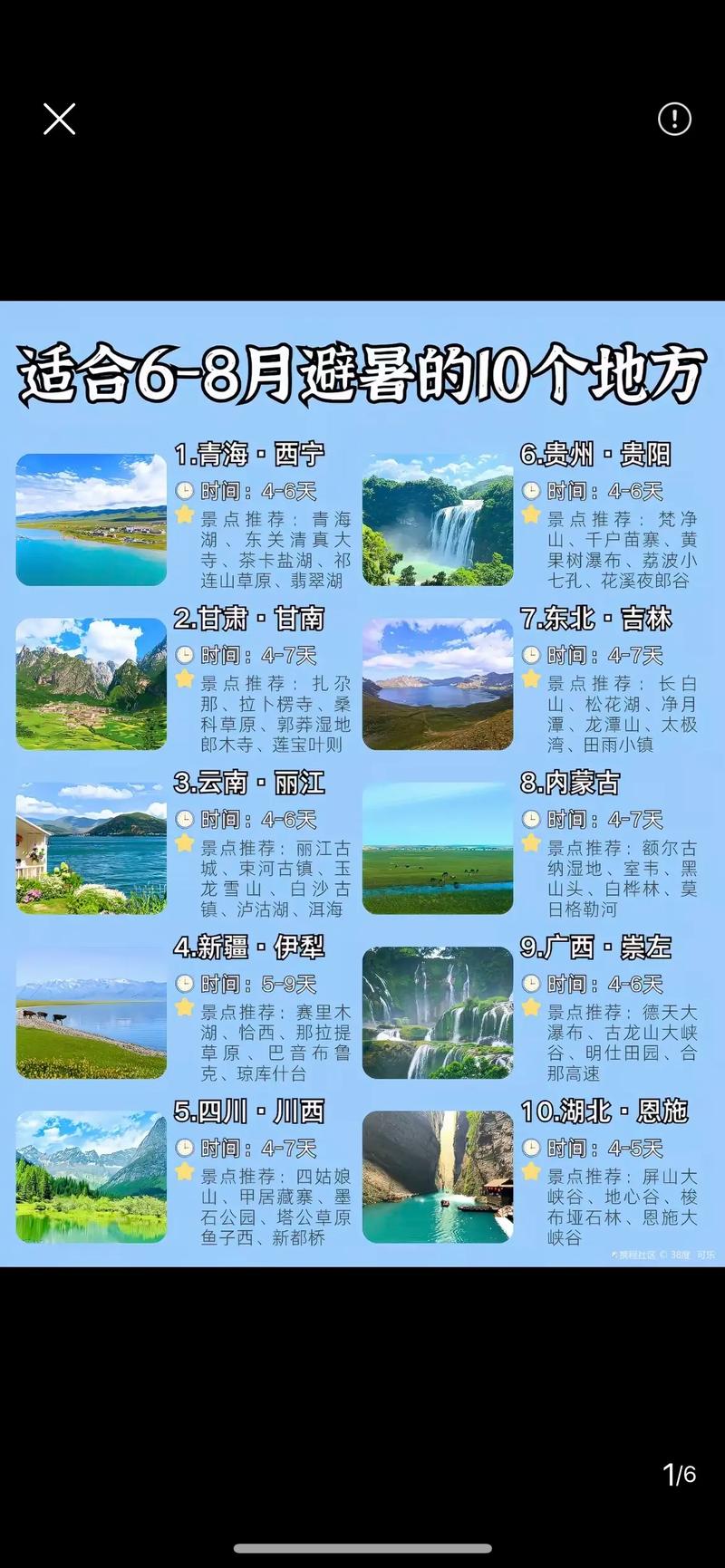 夏天适合去哪避暑好？夏天适合去哪些地方避暑？
