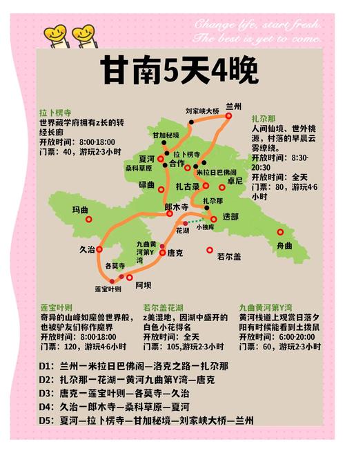 甘南自驾游5日最佳路线,甘南5天自驾游旅游攻略