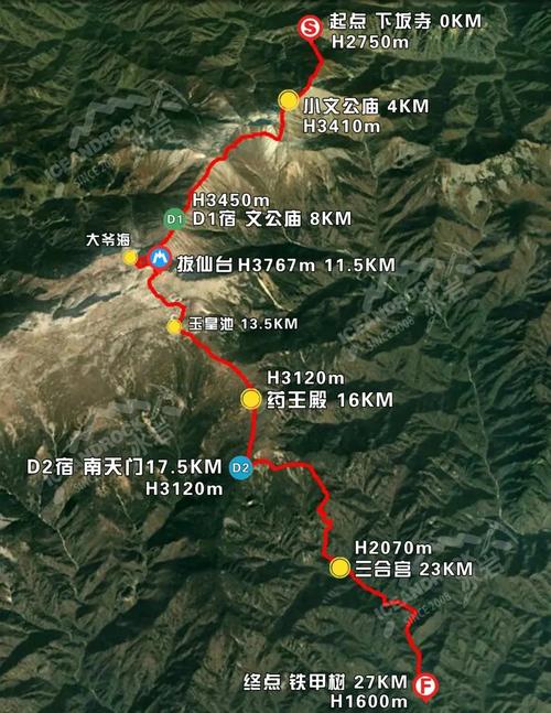 太白山登山路线攻略