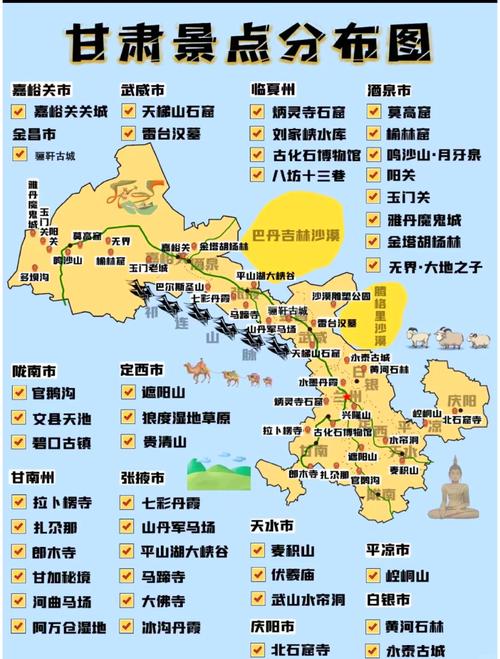 甘肃旅游路线攻略,最全攻略分享,带你畅玩甘肃风光