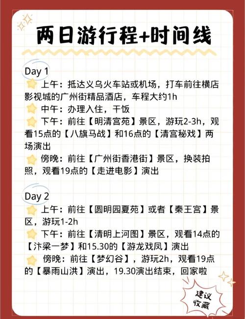 横店旅游攻略二日游，横店旅游攻略二日游费用多少