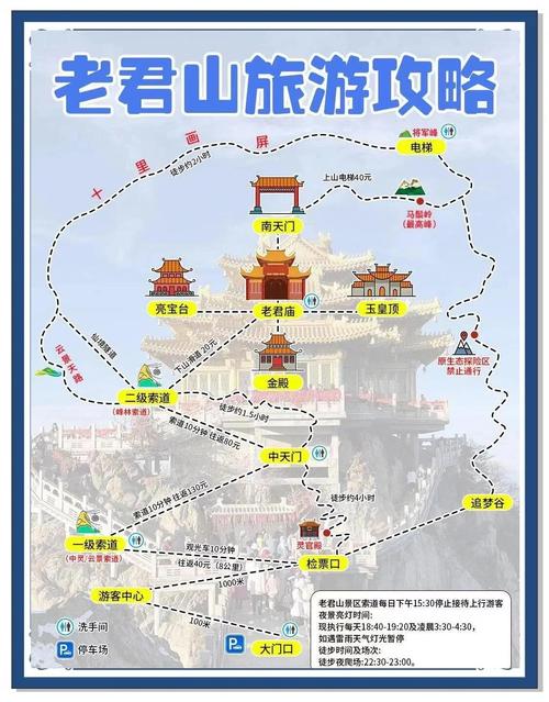 洛阳老君山旅游爬山路线及攻略