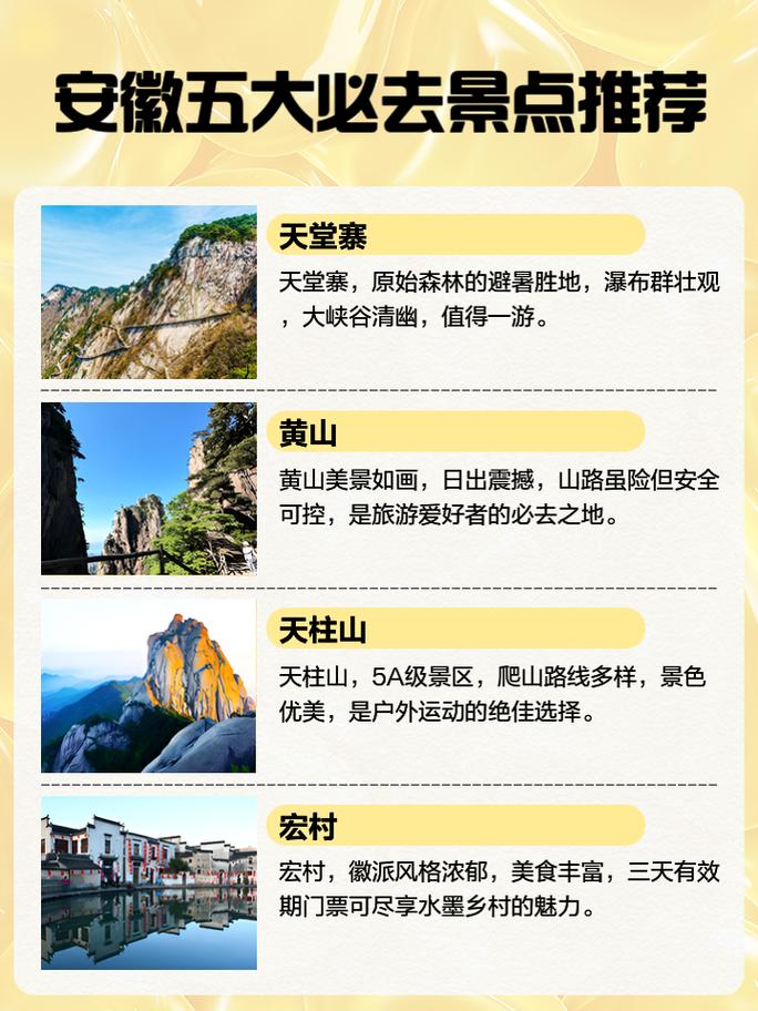 安徽旅游攻略，安徽旅游攻略自由行？