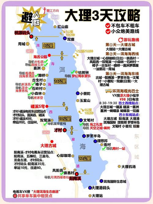 大理洱海旅游攻略:最佳路线指南