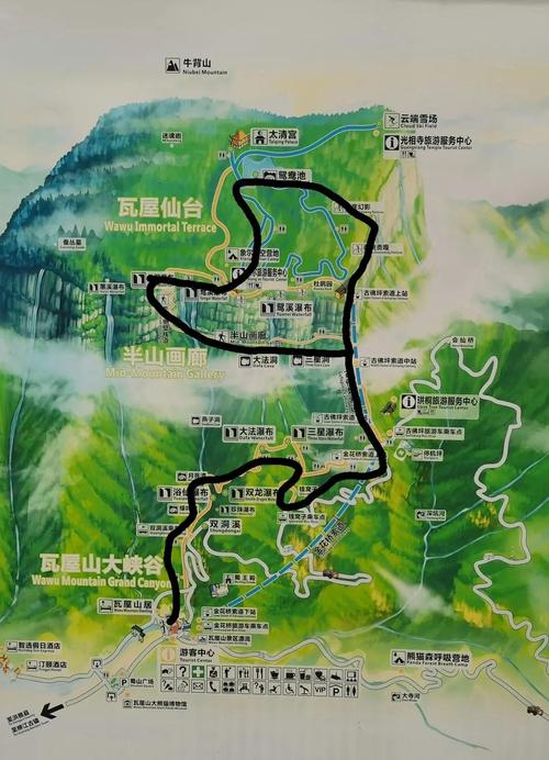 瓦屋山景区旅游路线推荐